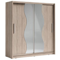 SCHIEBETÜRENSCHRANK Bergamo sonoma eiche 205 cm / 62,5 cm / 215 cm - Braun/Sonoma Eiche, Holz/Holzwerkstoff (205/215/63cm) - Feldmann-Wohnen