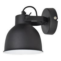 WANDLAMPE Industria Schwarz - Schwarz, Metall (14/16/19cm) - Urban Interiors