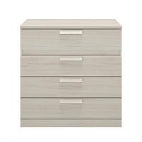 KOMMODE 4 Schubladen Cyrus - Französische Herstellung - 81/45/81 cm - Apfelbaumfarben, Holzwerkstoff (45/81/81cm) - Calicosy