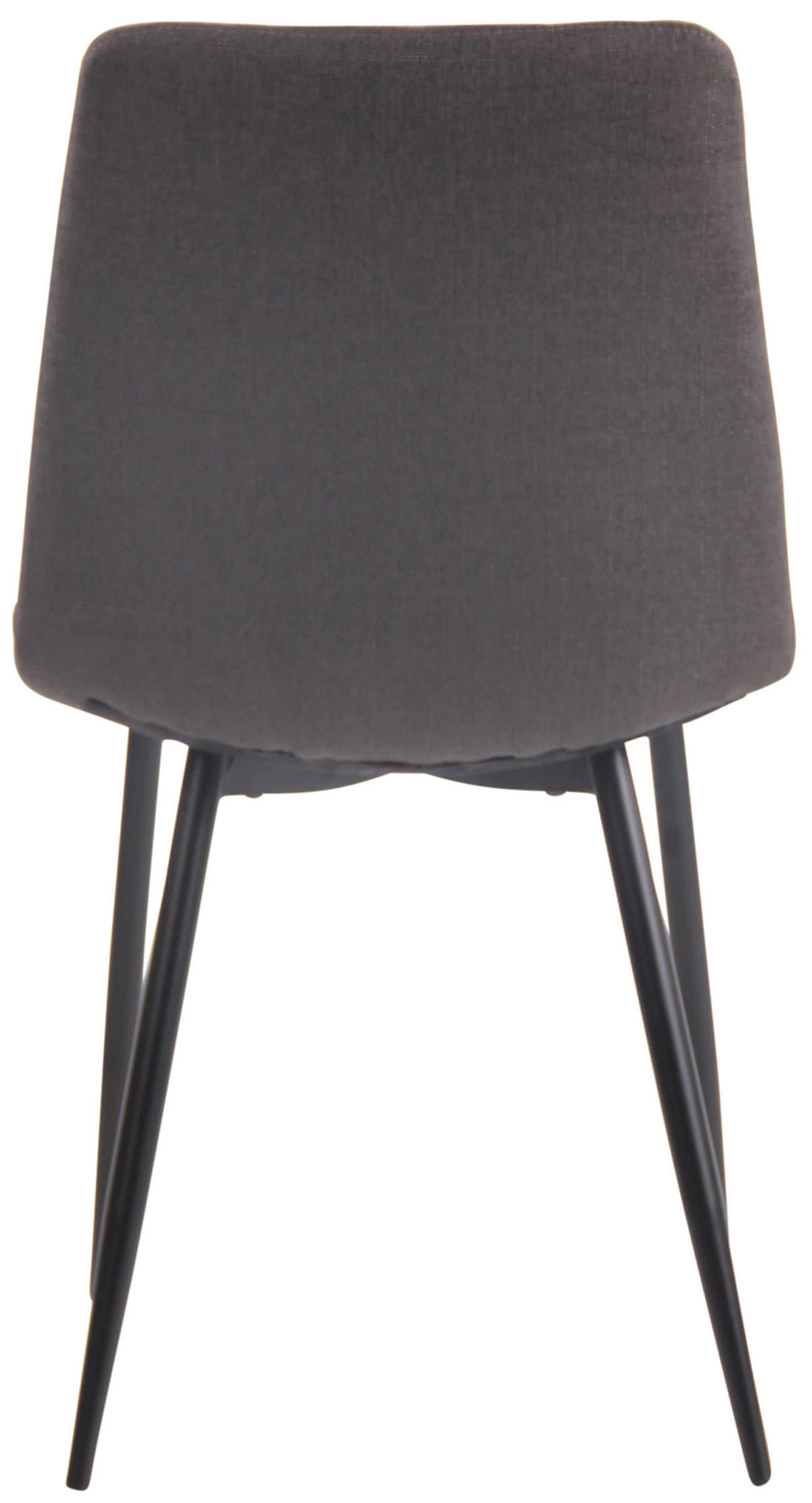 STUHL Stoff dunkelgrau - Dunkelgrau/Schwarz, Textil/Metall (45/83/57cm) - CLP