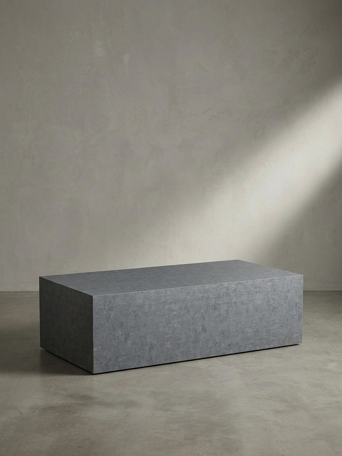 COUCHTISCH Würfelform in Beton-Optik – minimalistisches Design, Grau 100x50x30 cm - Grau, Holzwerkstoff (50/100/30cm) - KADIMA DESIGN