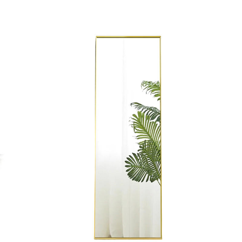 STEHSPIEGEL gold 150x40cm, aluminium, vielseitig nutzbar - Goldfarben, Glas (2/150/40cm) - SHOPENTRA