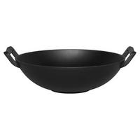 GUSSEISENWOK Maku 30 cm 3,5L Induktion schwarz - Schwarz, Metall (30cm) - JUNG