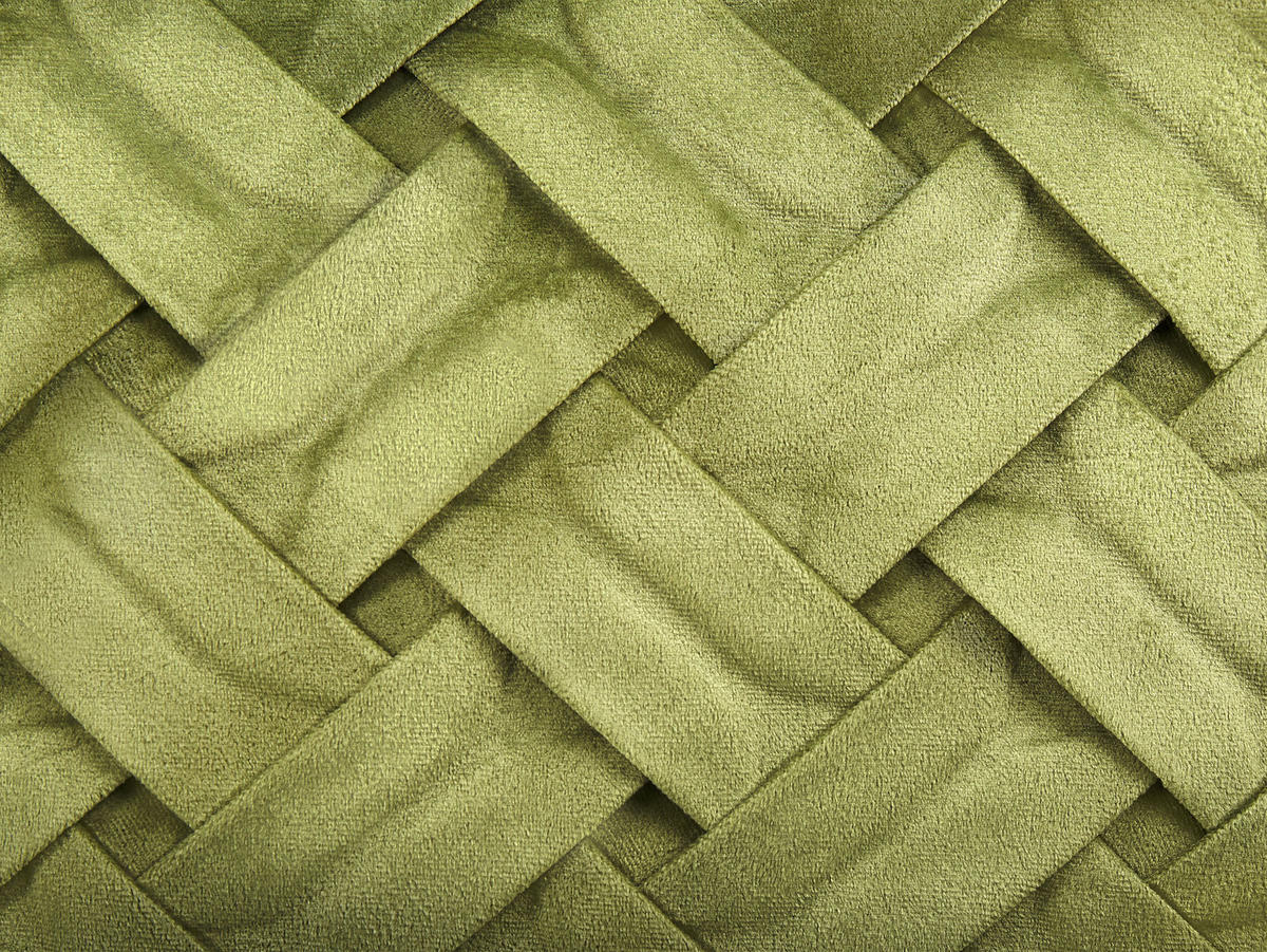 DEKOKISSEN 2er-Set Olivgrün 43/43 cm Narcissus - Olivgrün, Textil (43/43cm) - Beliani