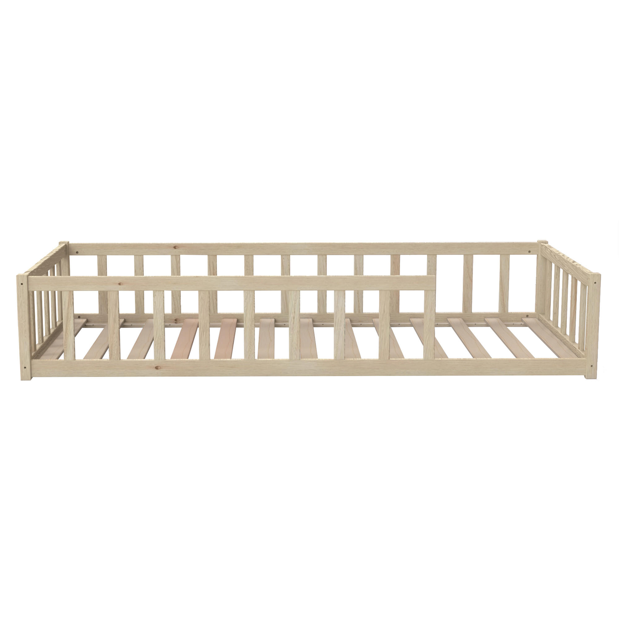 KINDERBETT NINO MIT LATTENROST/ Kinderbett 90x190 - Naturholz - Naturfarben, Holz (90/190cm) - Weber Industries