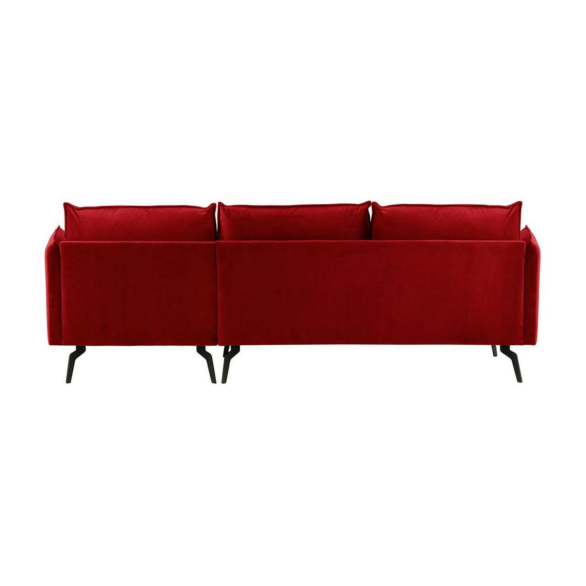 ECKSOFA Layla Rechts-Velluto 7 - Rot, Holz/Textil (278/160cm)