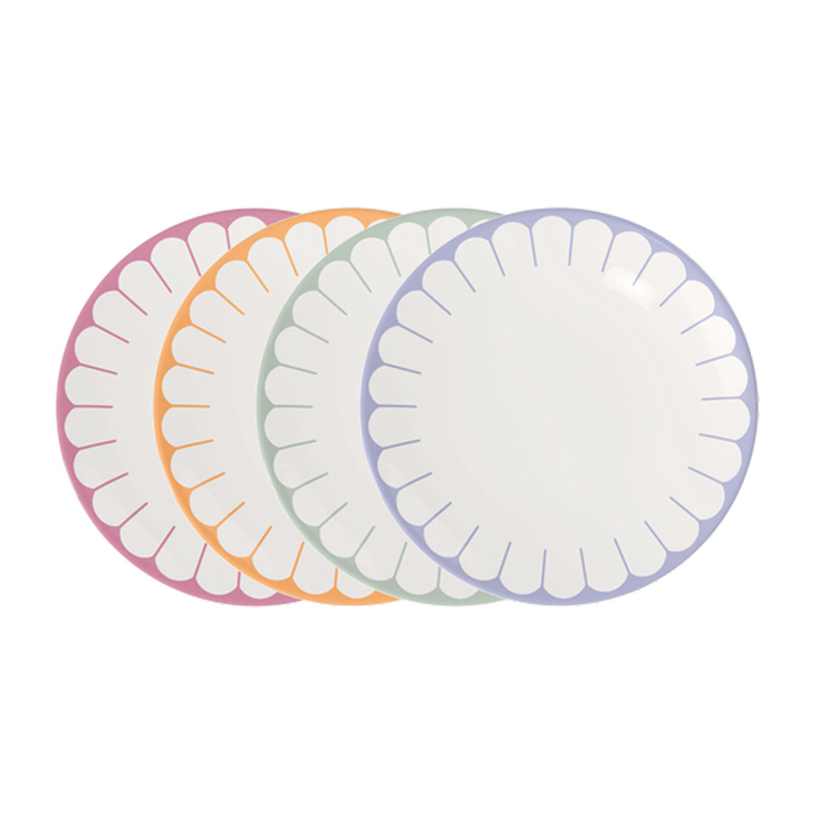 FRÜHSTÜCKSTELLER Fleur Couleur bunt ø 21,2 cm 4er Set - Multicolor, Keramik (21.2cm) - Villeroy & Boch