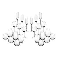 GLAS-SET Sväva 24er-Set - Transparent - Transparent, Glas - Björn