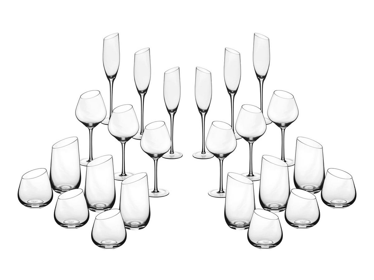 GLAS-SET Sväva 24er-Set - Transparent - Transparent, Glas - Björn