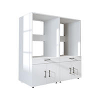 WASCHMASCHINENSCHRANK Serie 3 134cm Breit, 145cm Hoch - Weiß, Holzwerkstoff (134/145/67cm)