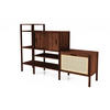 REGAL INA Wildeiche - Dunkelbraun, Holz (190/123/46cm) - byoak