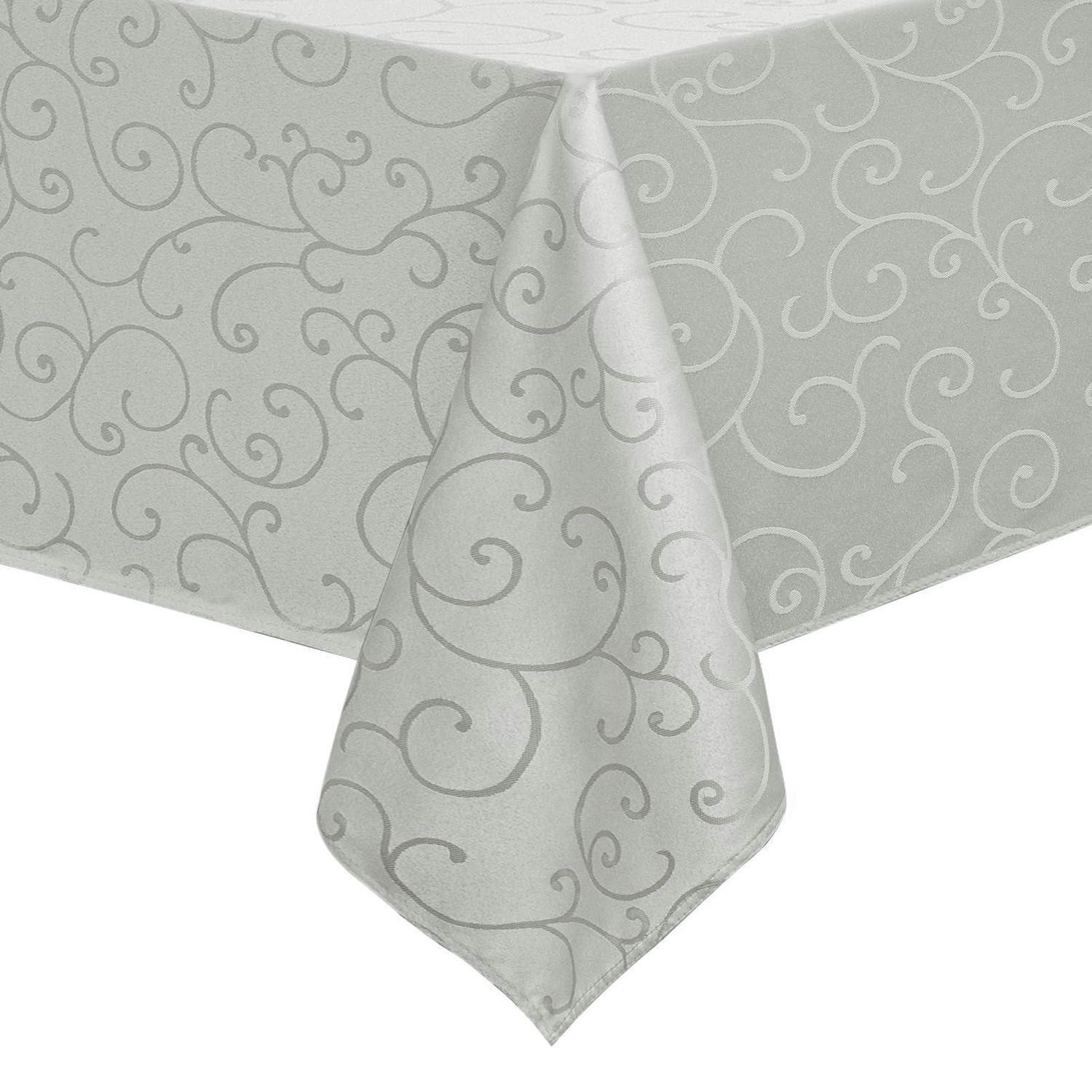 TISCHDECKE Romanstile Grau 140 x 240 cm - Grau, Textil (240/140/1.5cm)