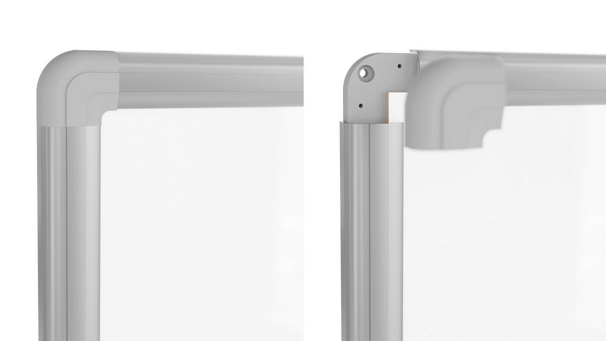 WHITEBOARD Magnetisch - PREMIUM EXPO Alurahmen 100x80cm - Weiß, Metall (100/80/1.6cm) - ALLboards