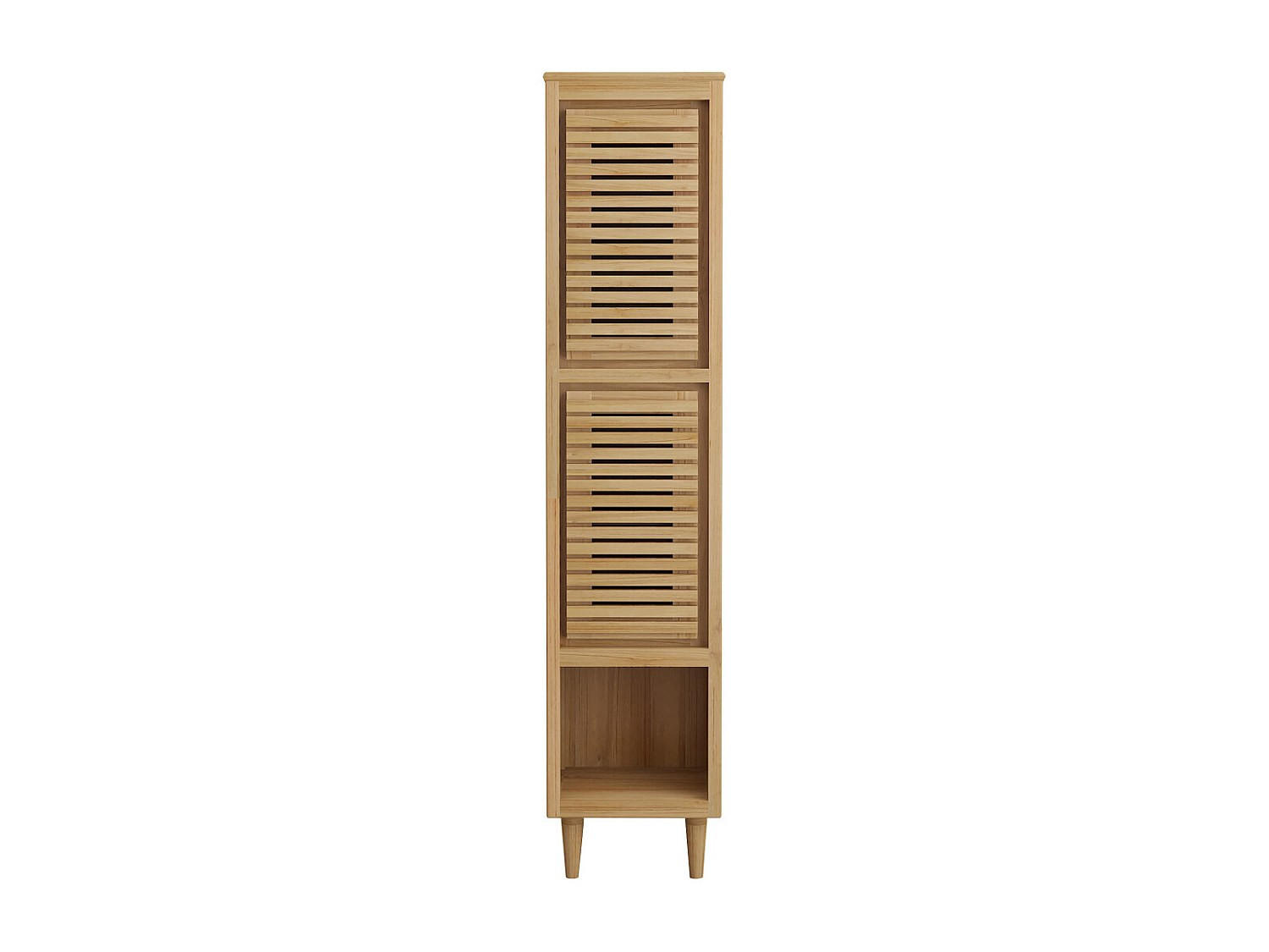 BADSCHRANK - 40 cm x 35 cm - holz - naturfarben hell Toraja - Naturfarben, Holz (40/180/35cm) - Vente-Unique