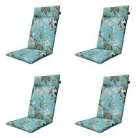 GARTENSTUHLKISSEN Grasse 120/50 cm 4er-Set - Blau, Textil (50/8/120cm) - Madison