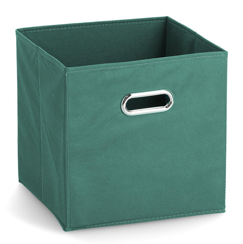 TEXTIL-AUFBEWAHRUNGSBOX 28/28/28 cm - Petrol, Textil (28/28/28cm) - ZELLER