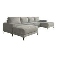ECKSOFA VALTOR 320 cm x 185 cm – Stoff: ZOOM 20 Farbe: Grau - Grau, Textil (320/185cm) - A&J MöbelLand