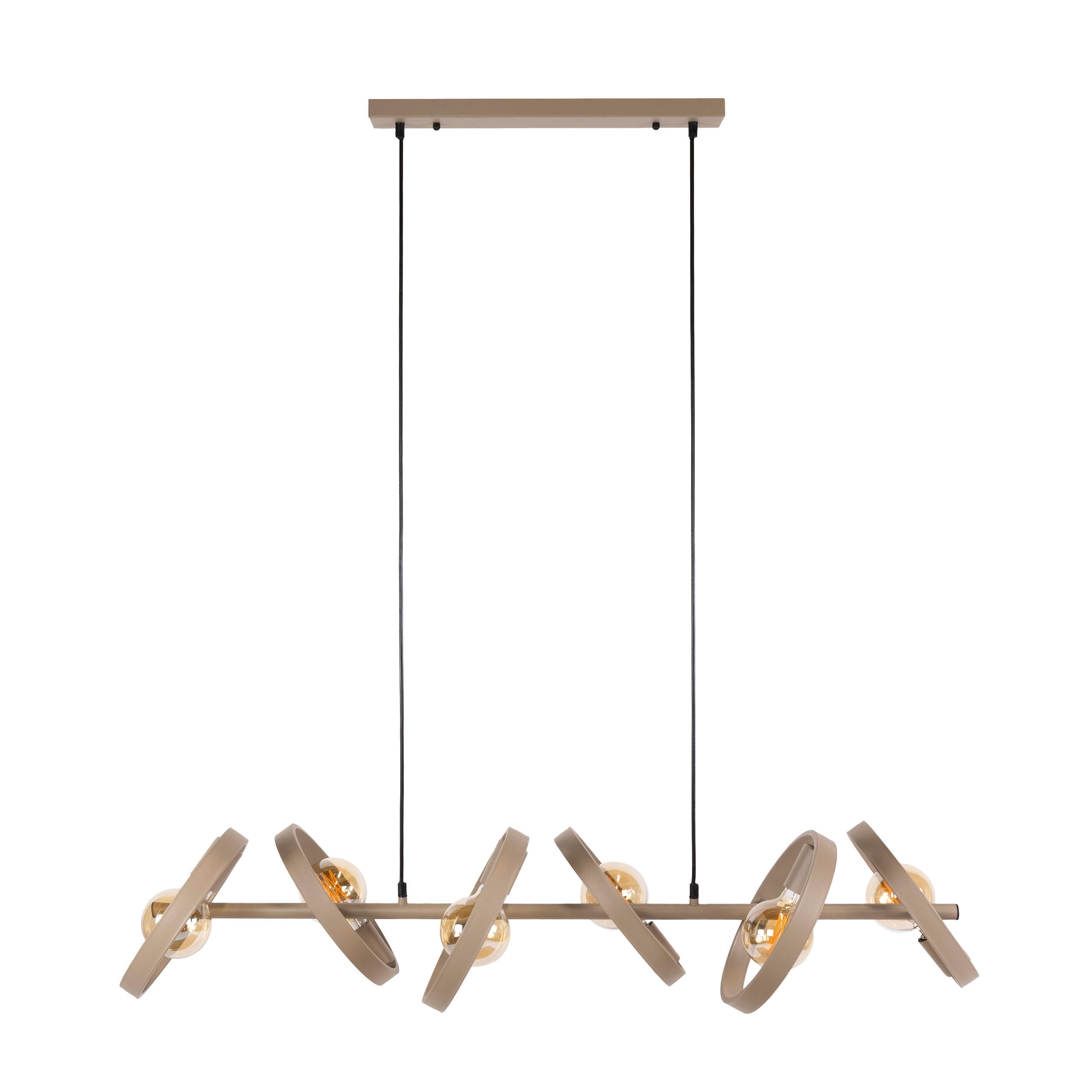 HÄNGELEUCHTE Hover 43 42/120/150 cm - Beige, Metall (42/120/150cm) - Hoyz Collection