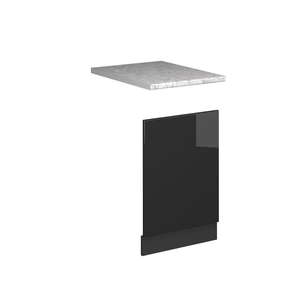 Vicco PŘEDNÍ PANEL Fame-Line Antracitový vysoký lesk 45 cm , PD Mramor