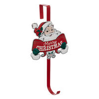 WEIHNACHTSKRANZAUFHÄNGER 38 cm - Rot, Metall (6/38.5/16.5cm) - Atmosphera Createur d´interieur