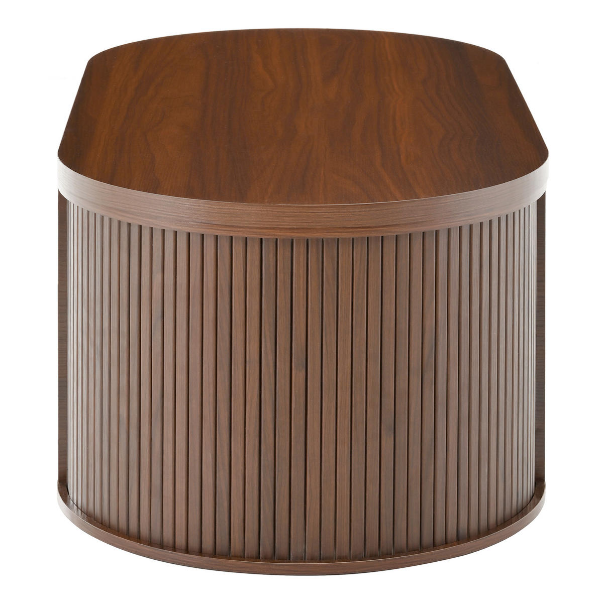 COUCHTISCH 110/55,5/40 cm höhenverstellbar mit klappbarer Tischplatte und ausziehbarer Ablage, Natur-Walnuss - Dunkelbraun, Holzwerkstoff (110/55.5/40cm) - Redom