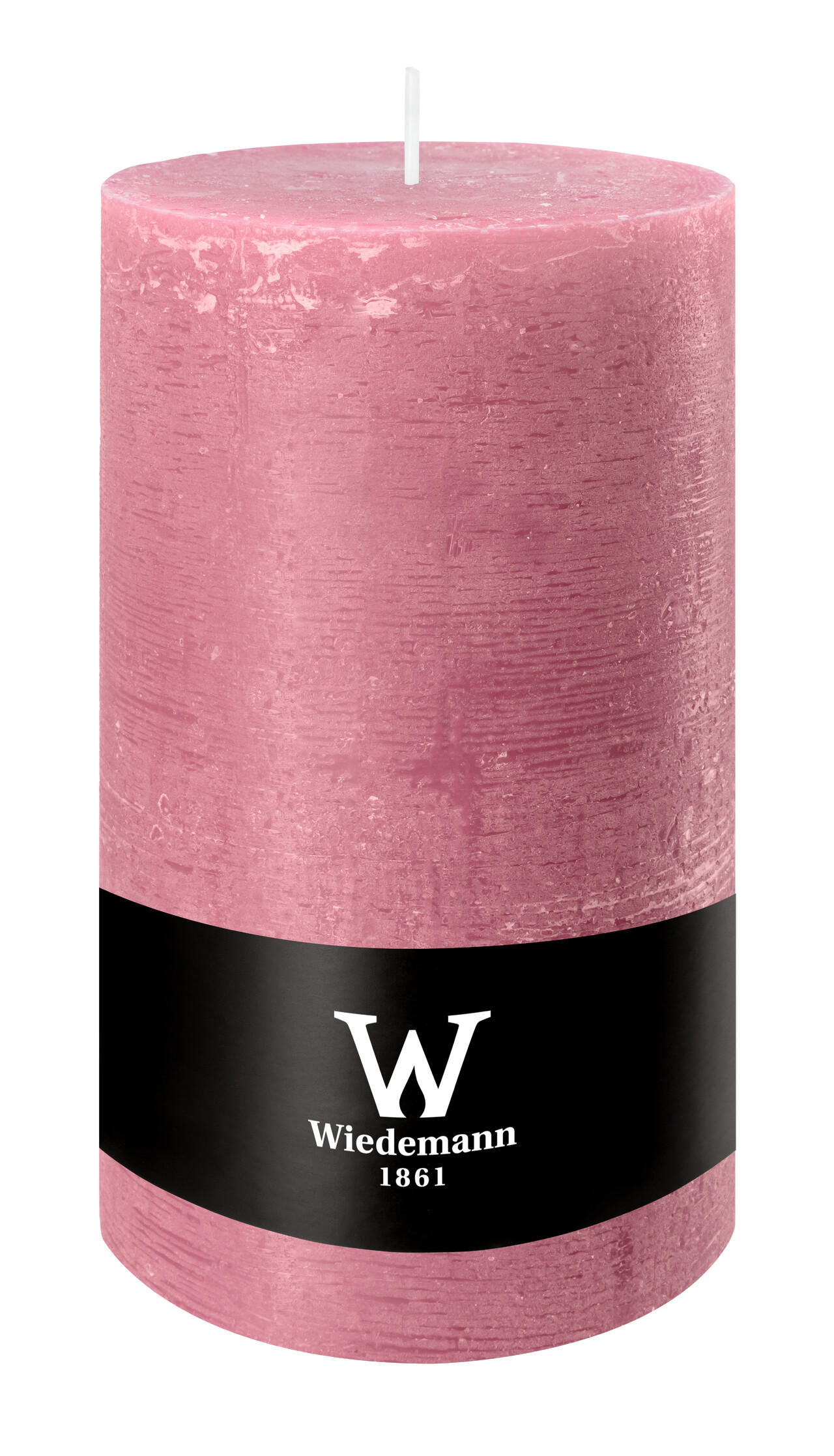 STUMPENKERZE Rustik Marble Style Altrosa 190 x Ø 98 mm, 1 Stück - Altrosa, Paraffin (10/19cm) - Wiedemann Kerzen