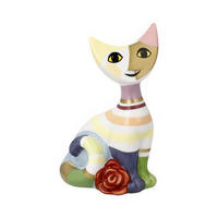 TIERFIGUR Rosina Wachtmeister Minikatze Carla, Biskuitporzellan - Multicolor, Keramik (5/8/3cm) - Goebel