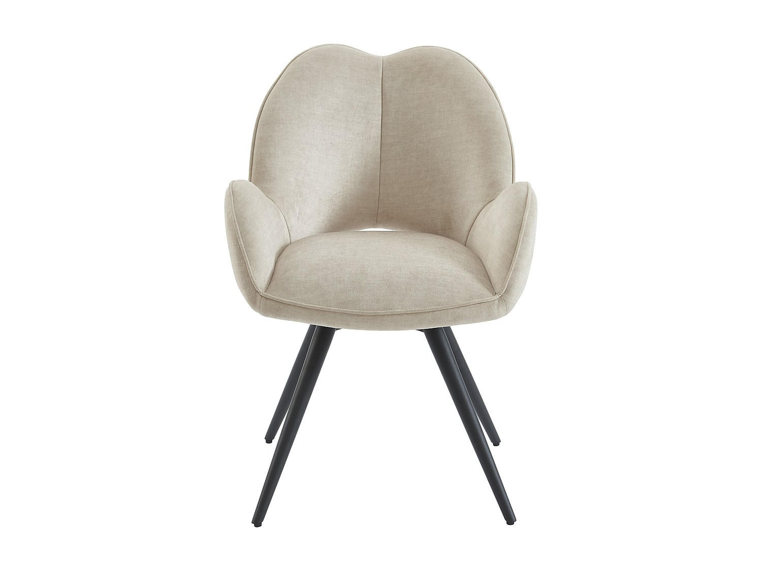 STUHL - 60 cm x 66 cm - Stoff - Beige - GULSUN - Beige, Textil (60/86/66cm) - Vente-Unique