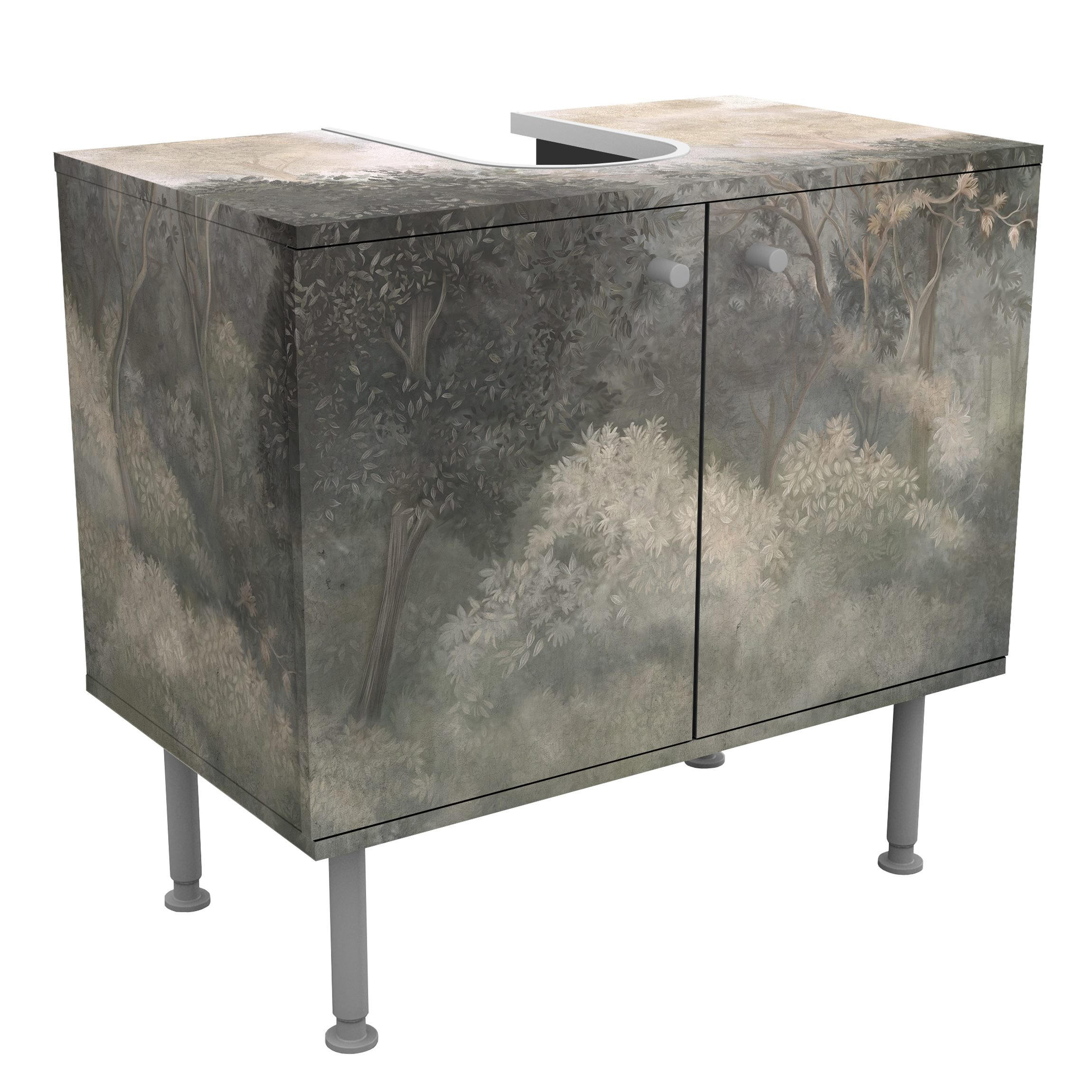 Bilderwelten Waschbeckenunterschrank Grün 60x55x35 cm