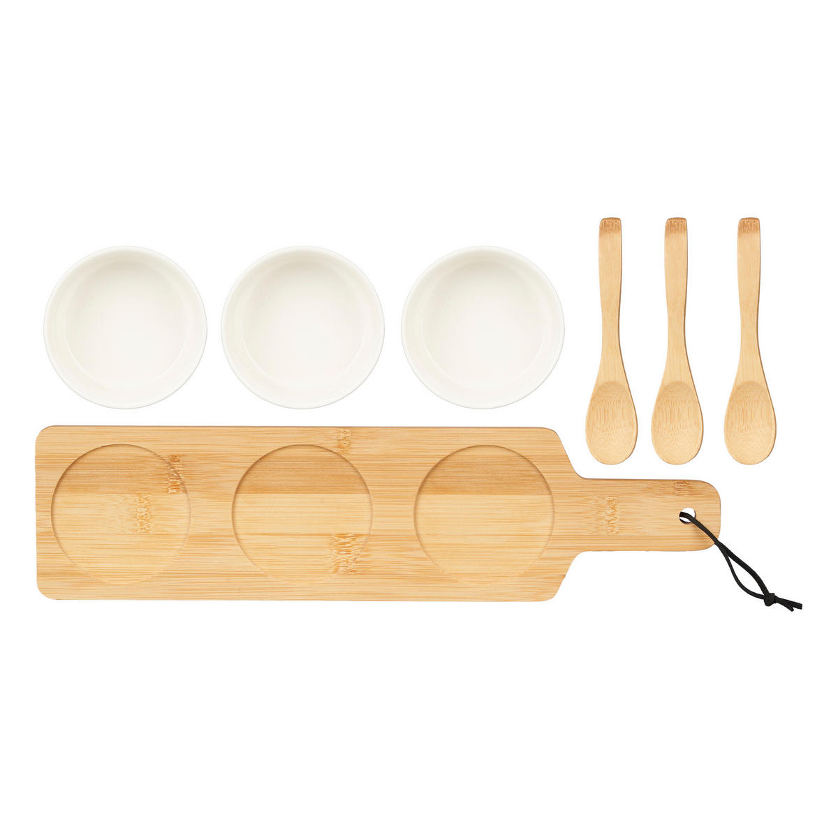 SCHALEN für Snacks Bumy Weiß 39/10,5/6 cm - Weiß, Keramik (10.5/6/39cm) - Kinvara