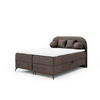 BOXBETT Gorgia In Stoff Jasmin - Dunkelbraun, Holzwerkstoff/Textil (140/200cm) - Fun Möbel