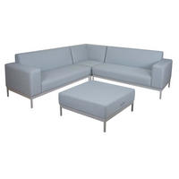 ALU-GARTEN-GARNITUR Hellblau - Hellblau, Textil - MCW