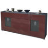 SIDEBOARD Grömitz Bordeaux Hochglanz - Bordeaux, Holzwerkstoff (166.5/75.5/35cm) - Vladon