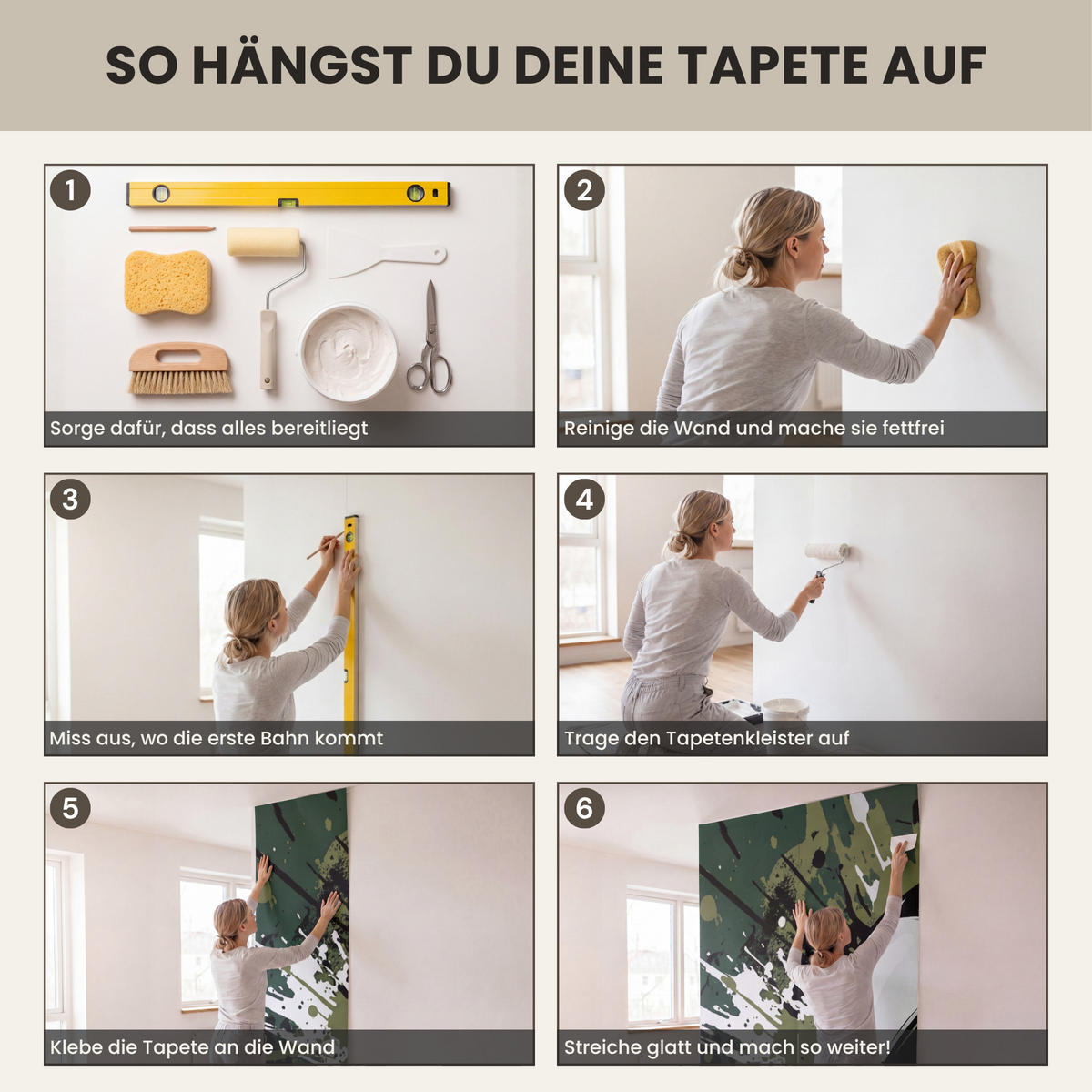 KINDERTAPETE - Fußball - Farbe - Spritzer - Grün - 260x220 cm - Dunkelgrün, Papier (260/220cm) - OnlyWow