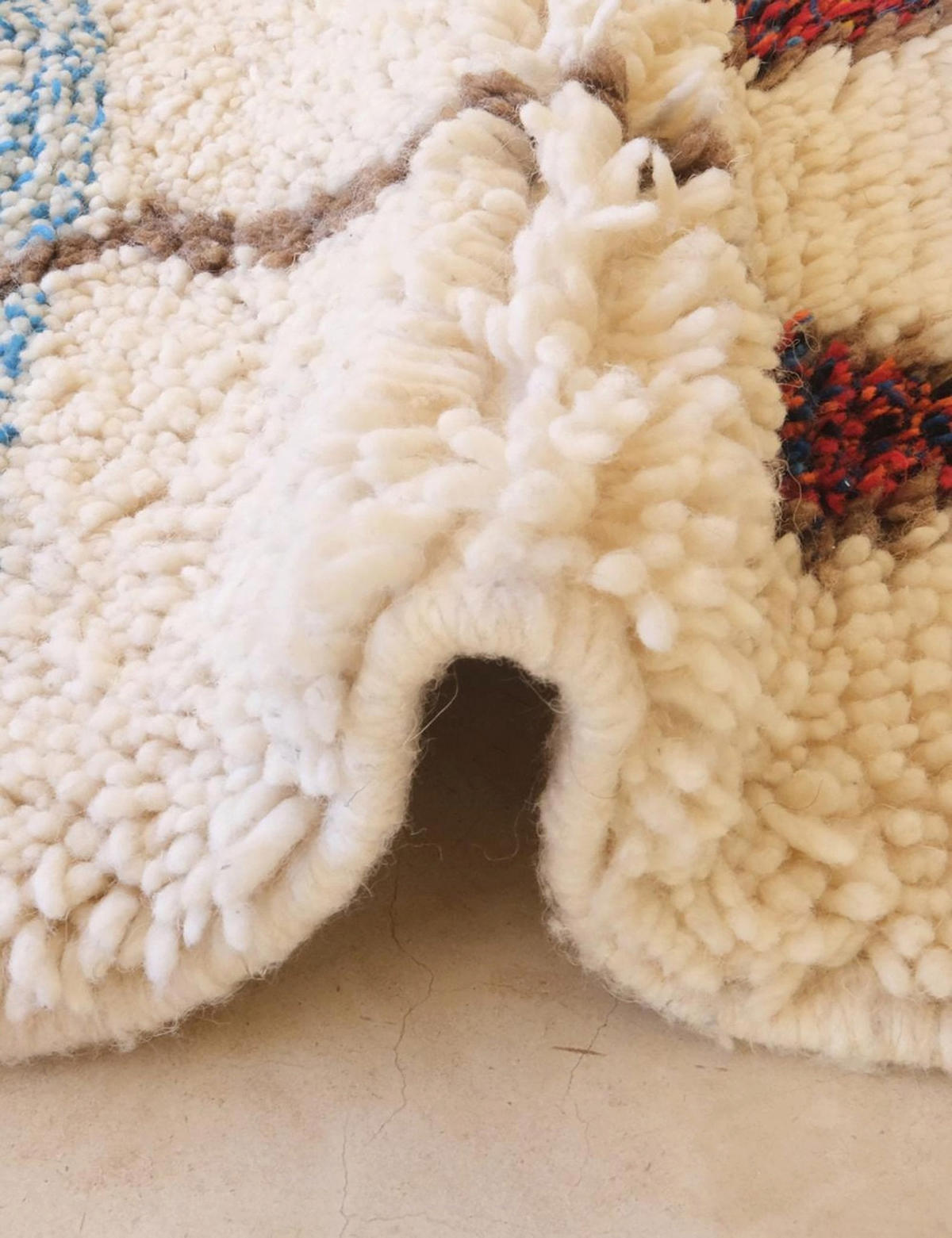 BERBERTEPPICH aus reiner Wolle 106x 147 cm - Multicolor, Naturmaterialien (106/147cm) - AFK Living