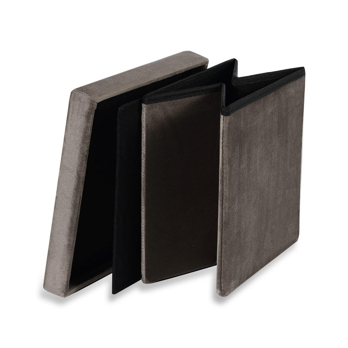 SITZBOX Cortona M Samt braun - Braun, Textil (30/30/30cm) - Komodee