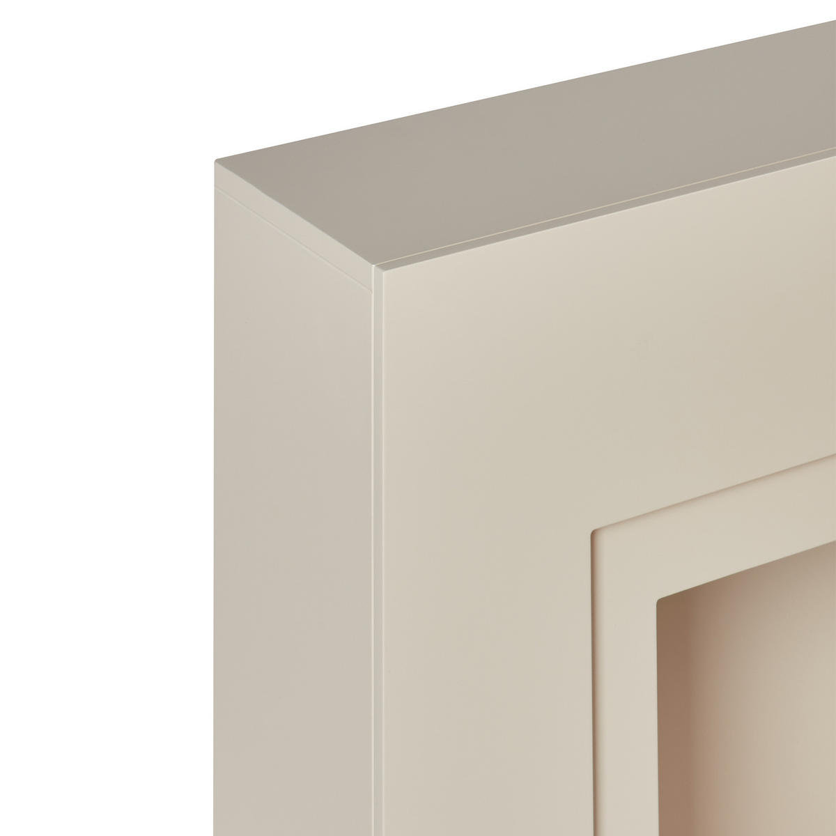 ELEKTROKAMIN Beige Sahara - Beige/Weiß, Holzwerkstoff (90/80/21cm) - Beliani