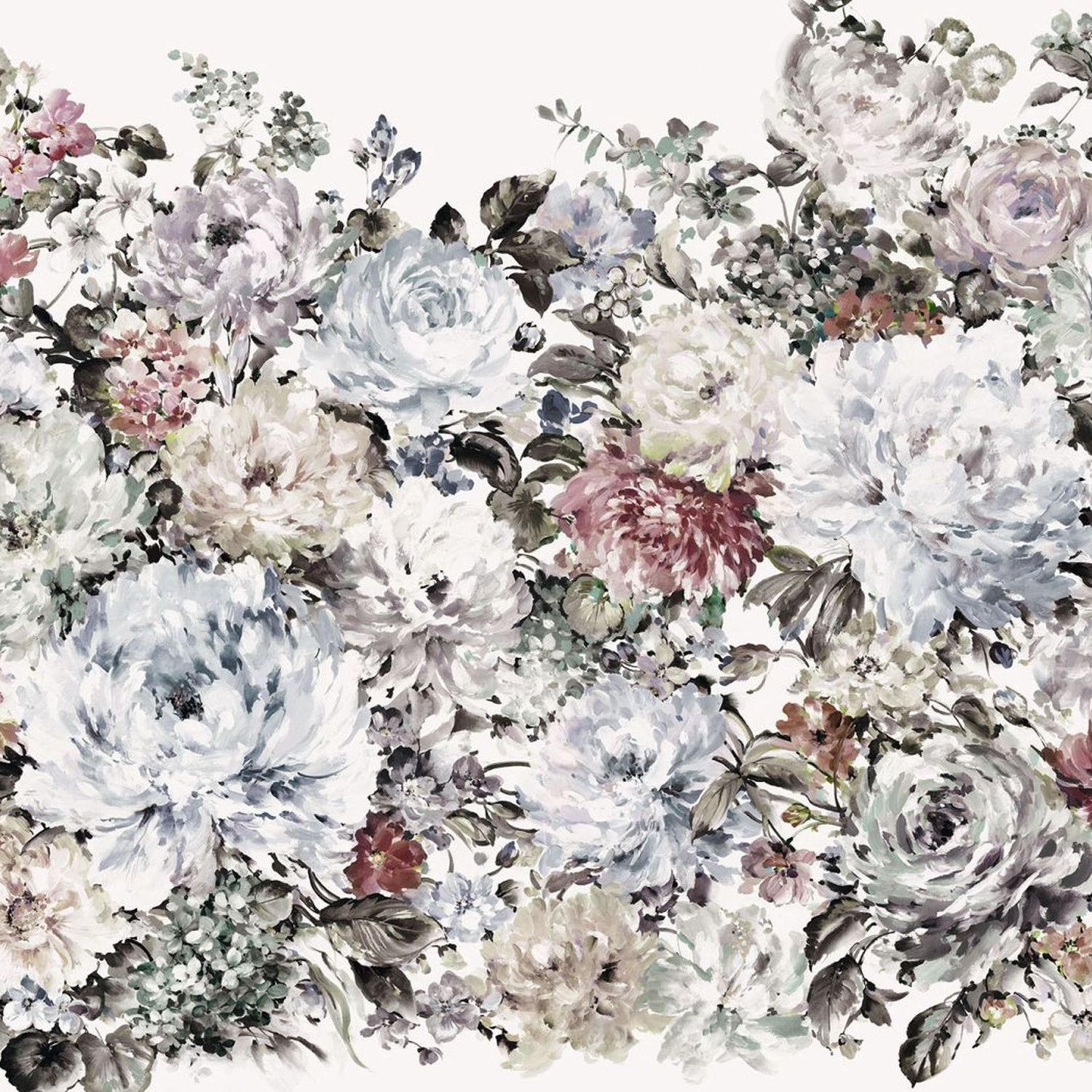 FOTOTAPETE romantischen Blumen 400 x 280 cm - Multicolor, Papier (400/280cm) - Sanders & Sanders
