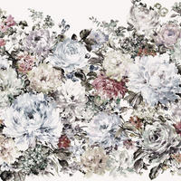 FOTOTAPETE romantischen Blumen 400 x 280 cm - Multicolor, Papier (400/280cm) - Sanders & Sanders