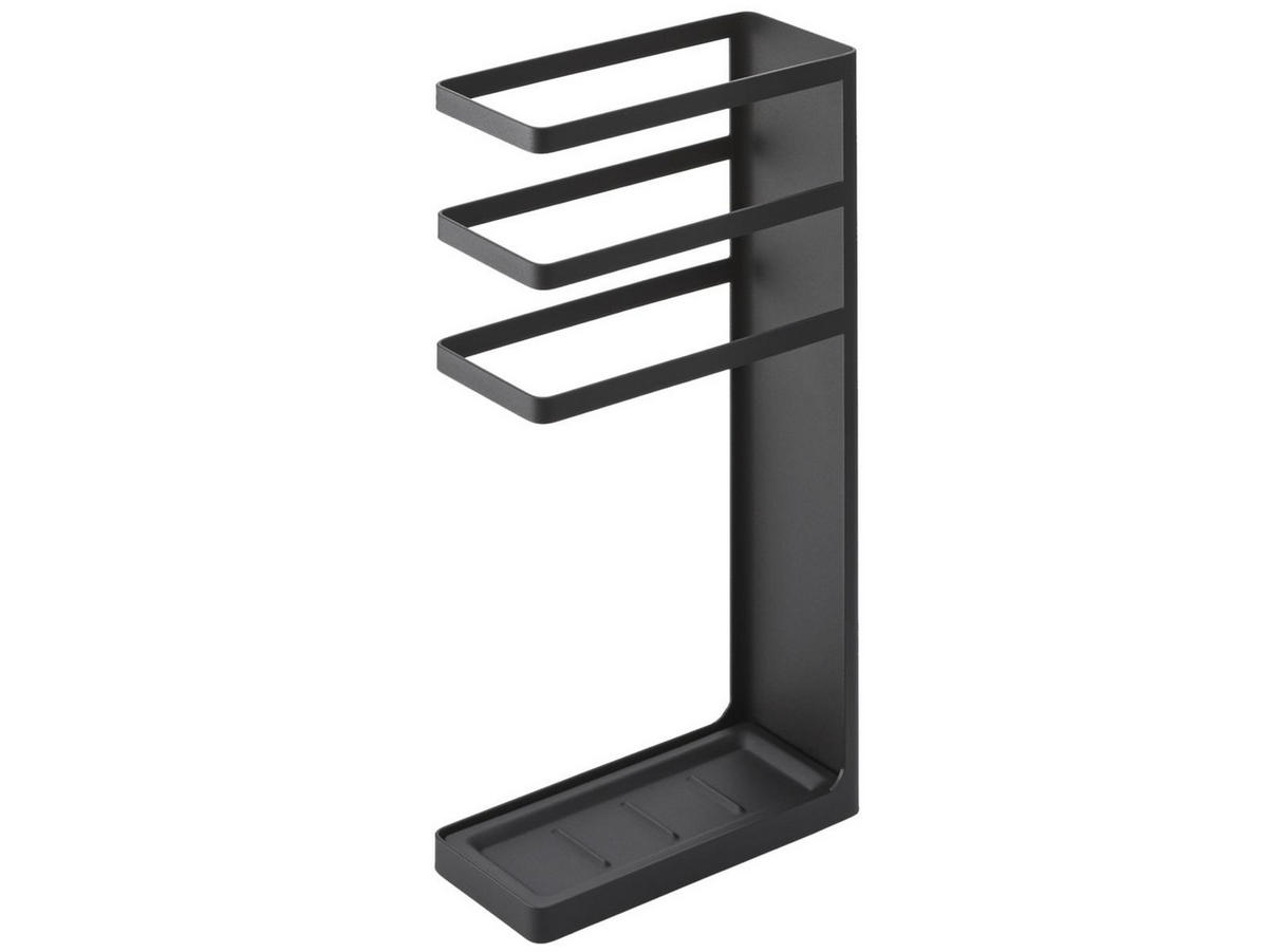SCHIRMSTÄNDER Tower schwarz 23/10/44 cm - Schwarz, Metall (23/44/10cm) - Yamazaki