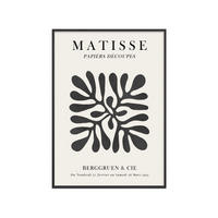 POSTER mit Rahmen Vitor Costa - Matisse floral Poster 1 - Schwarz, Holz/Papier (30/40cm) - Poster&Frame