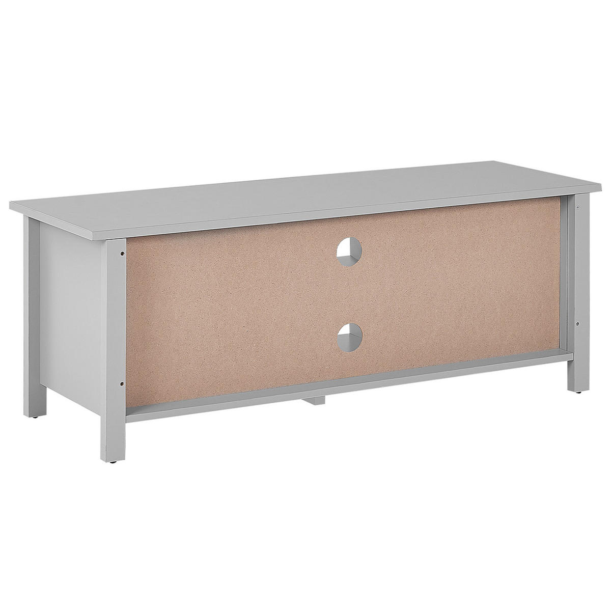 TV-MÖBEL Grau HONOLULU 42/120/46 cm - Grau, Holzwerkstoff (120/46/42cm) - Beliani