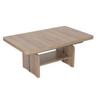 COUCHTISCH höhenverstellbar Clea 130x56x80 Holzwerkstoff Eiche Sägerau - Sonoma Eiche, Holzwerkstoff (130/80/80cm) - 58aufmkessel