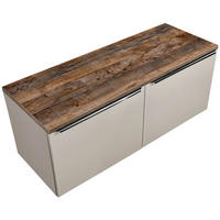 WASCHBECKENSCHRANK Puebla-56 - Beige, Holzwerkstoff (120/49/46cm) - Lomado