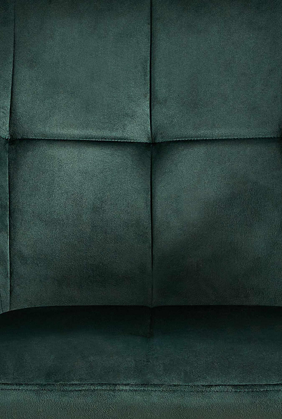ARMLEHNENSTUHL Samt grün - Schwarz/Grün, Textil/Metall (56.5/84/61cm) - CLP