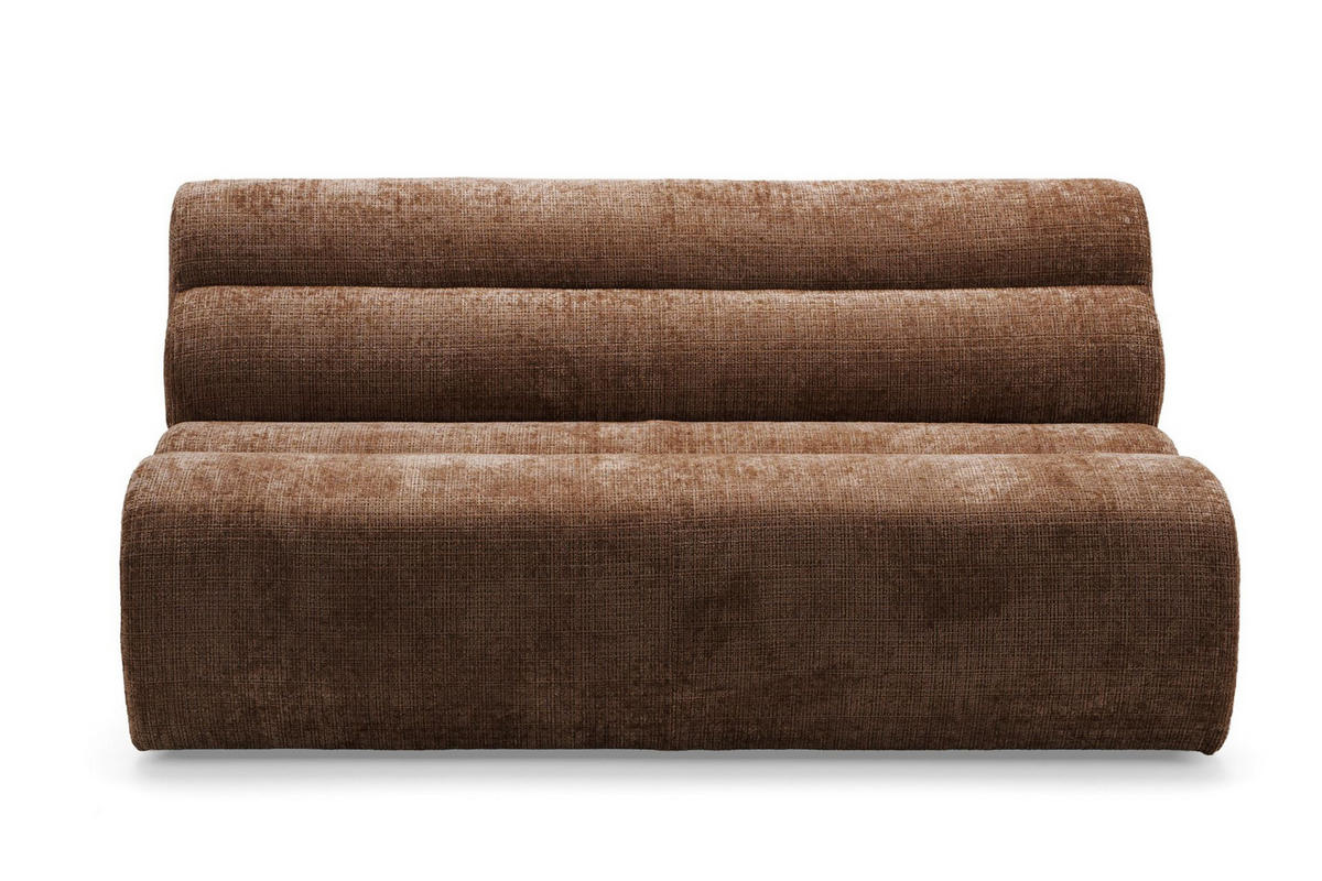 4-SITZER modulares Ecksofa VEER L Rechts, 283 x 190 cm, Chenille Webstoff Orange - Schwarz/Orange, Holz/Kunststoff (190/283cm) - Muffo