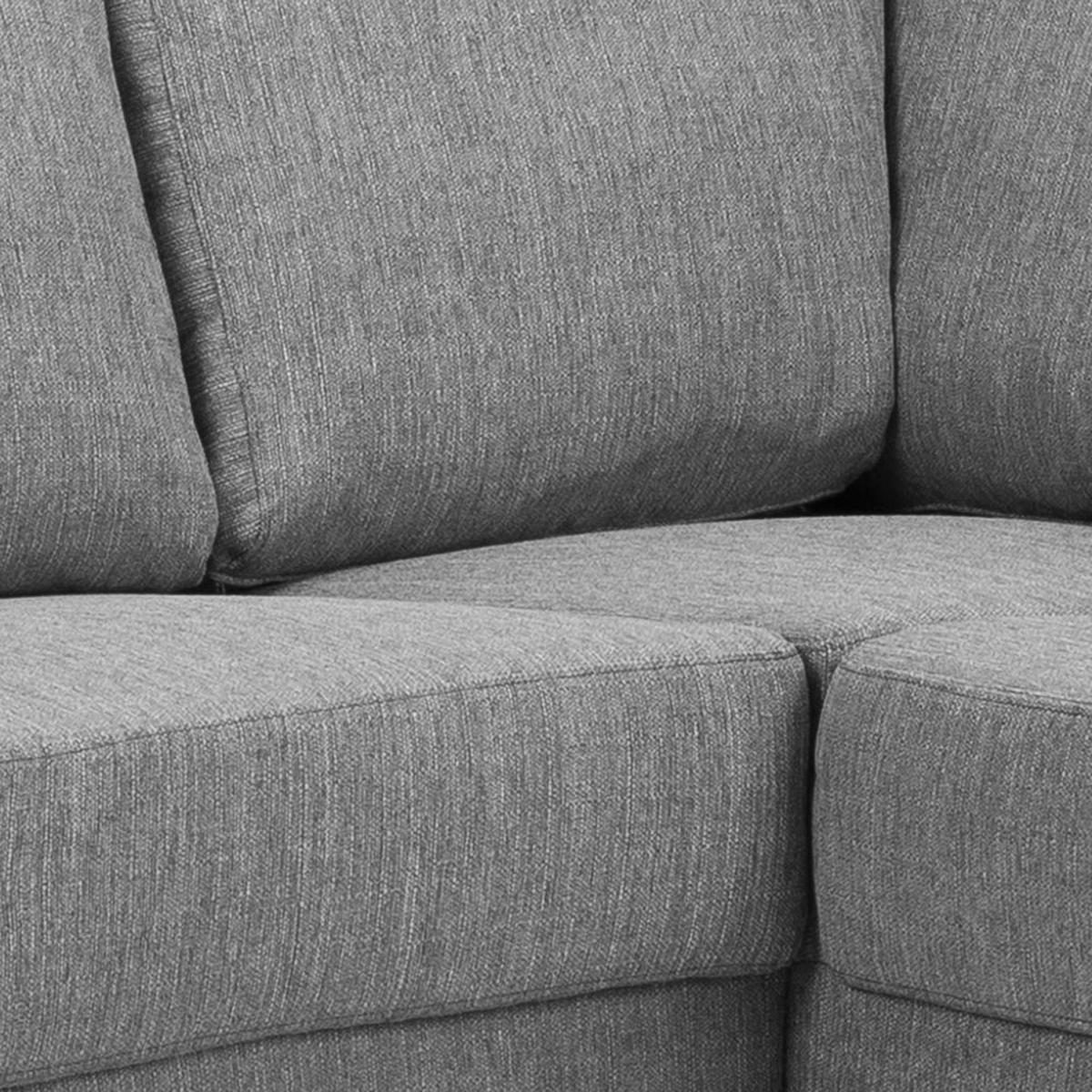 ECKSOFA hellgrau - Grau, Textil (287/221cm) - ebuy24