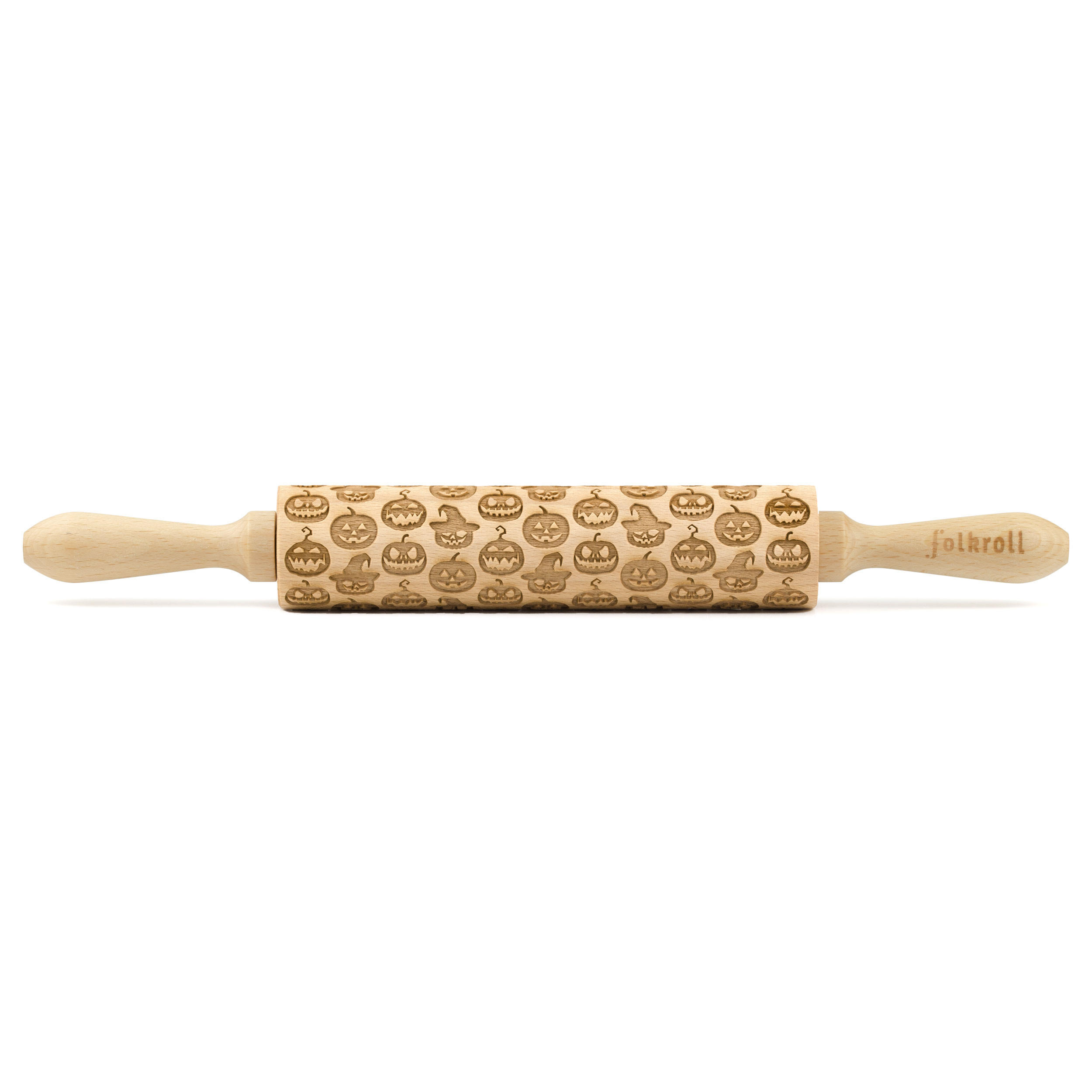 Folkroll Motiv-Teigrolle Braun 4.5 cm
