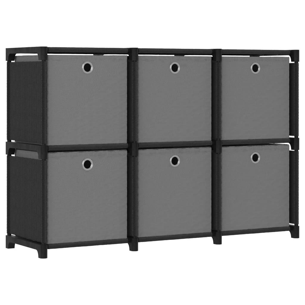 vidaXL Bücherregal Schwarz 103x72.5x30 cm