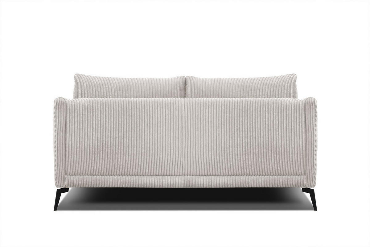 SOFA VILT 2,5-Sitzer, weiß - Schwarz/Weiß, Holzwerkstoff/Kunststoff (202/89/94cm) - Courtois Laville